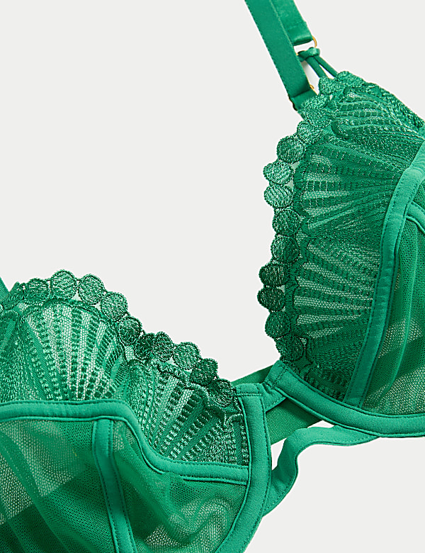 Σουτιέν Leon A-E full cup με κέντημα και μπανέλα - GR