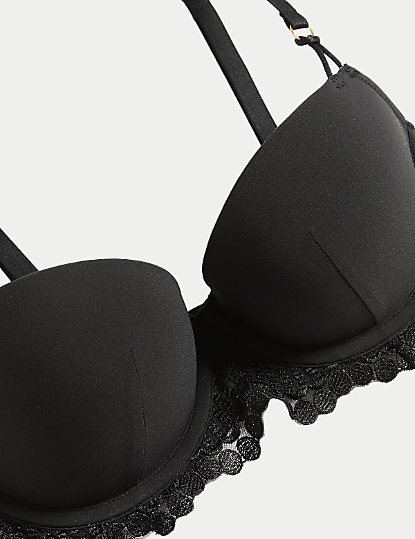 Leon Embroidery Wired Balcony Bra A-E - NL