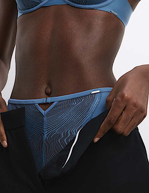 Kyoto Lace High Waisted High Leg Knickers