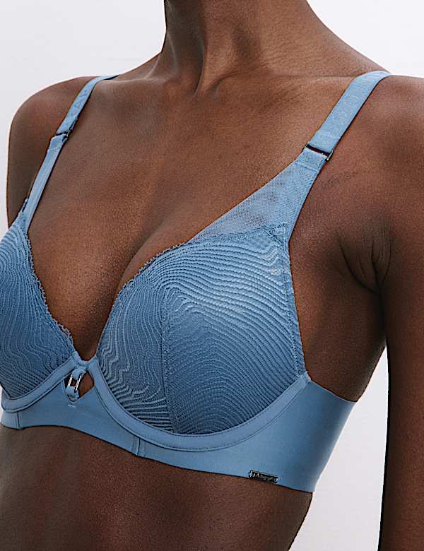 Kyoto Lace Wired Plunge Bra (A-E)