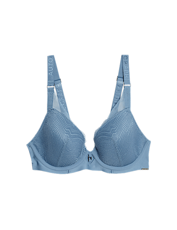 Kyoto Lace Wired Plunge Bra (A-E)