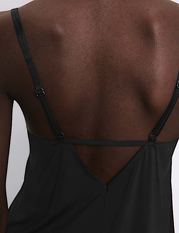 Boston Microfibre Non Wired Lace Trim Slip - US