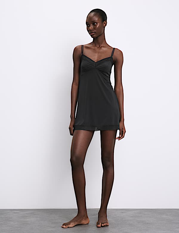 Boston Microfibre Non Wired Lace Trim Slip - NZ