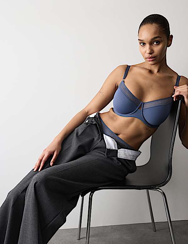 Boston Microfibre Wired Minimiser Bra (C-G) - ES