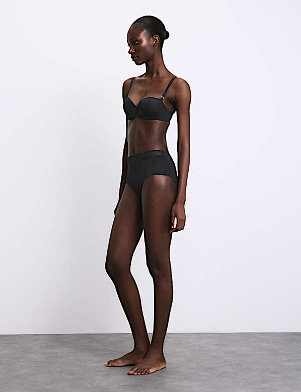 תחתוני Boston מיקרופייבר בגזרה גבוהה ללא קו תחתונים - IL