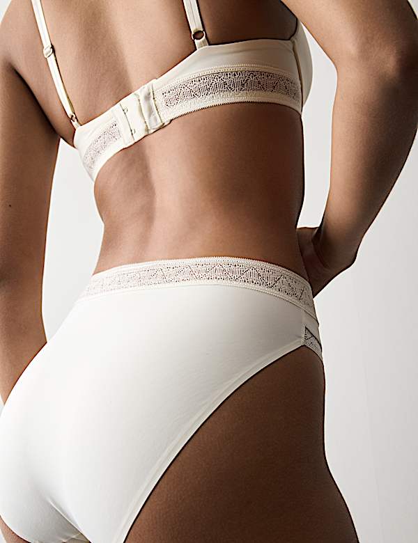 Boston Microfibre No VPL High Leg Knickers - US