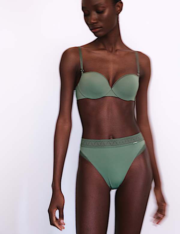 תחתוני Boston מיקרופייבר בגזרה גבוהה ללא קו תחתונים - IL