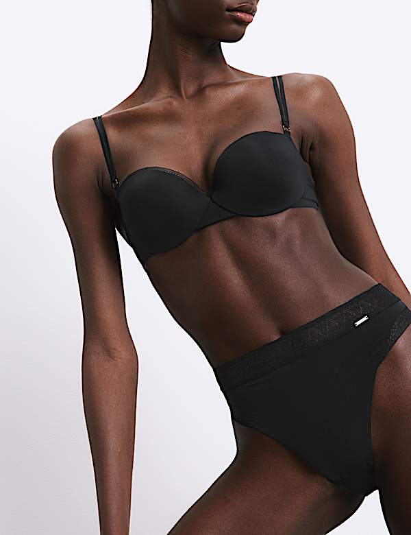 Boston Microfibre No VPL High Leg Knickers - US