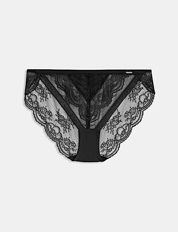Murcia Lace High Leg Knickers - NZ
