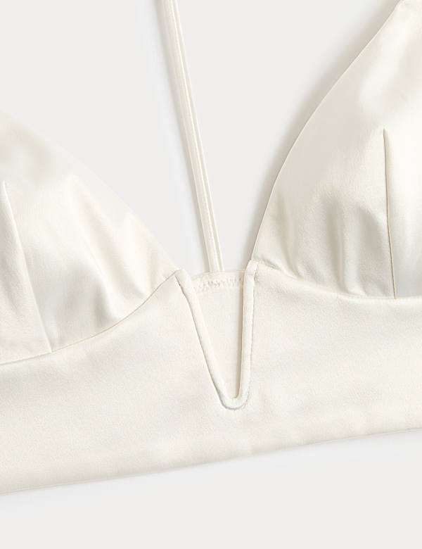 Beugelloze, satijnen bustier - NL