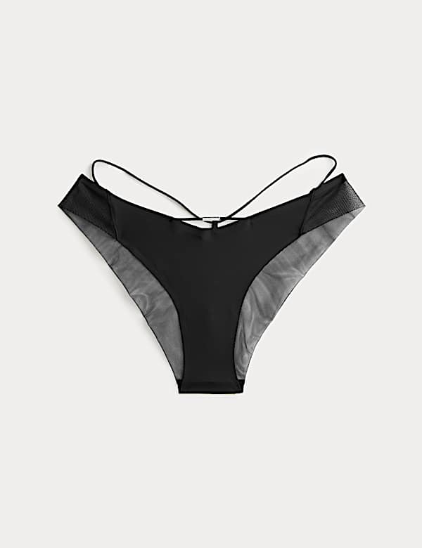 Black Label Micro & Mesh Miami Knickers - CY