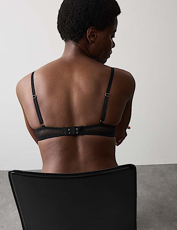Florence Embroidery Wired Plunge Bra (A-E) - LT