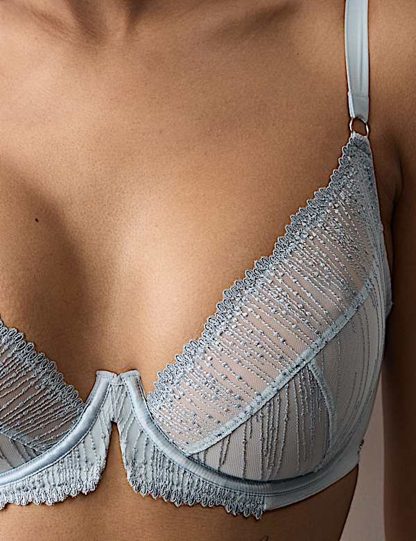 Florence Embroidery Wired Plunge Bra (F-H) - MV
