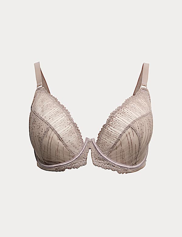 Florence Embroidery Wired Plunge Bra (F-H) - CN