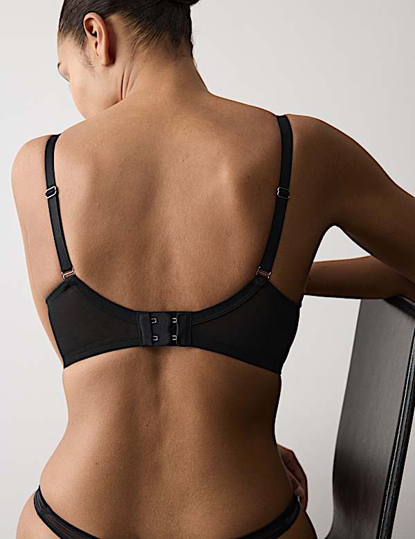 Florence Embroidery Wired Plunge Bra (F-H)