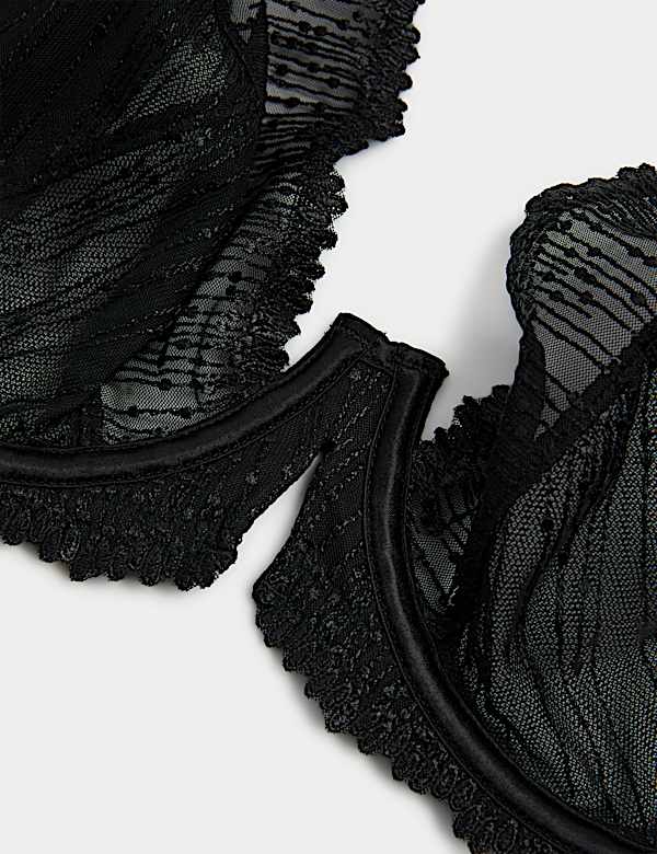 Florence Embroidery Wired Plunge Bra (F-H)