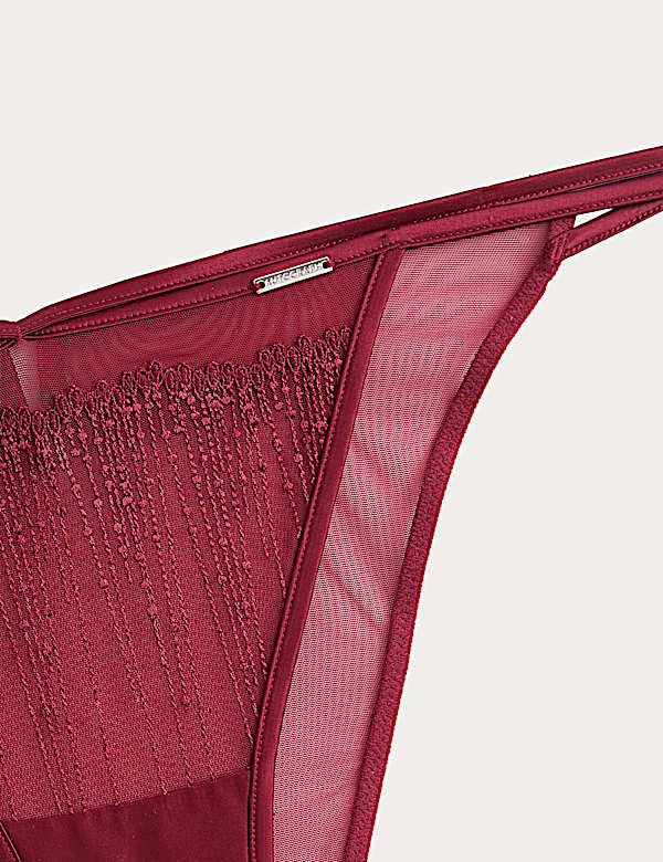 Florence Embroidery Tanga Brazilian Knickers