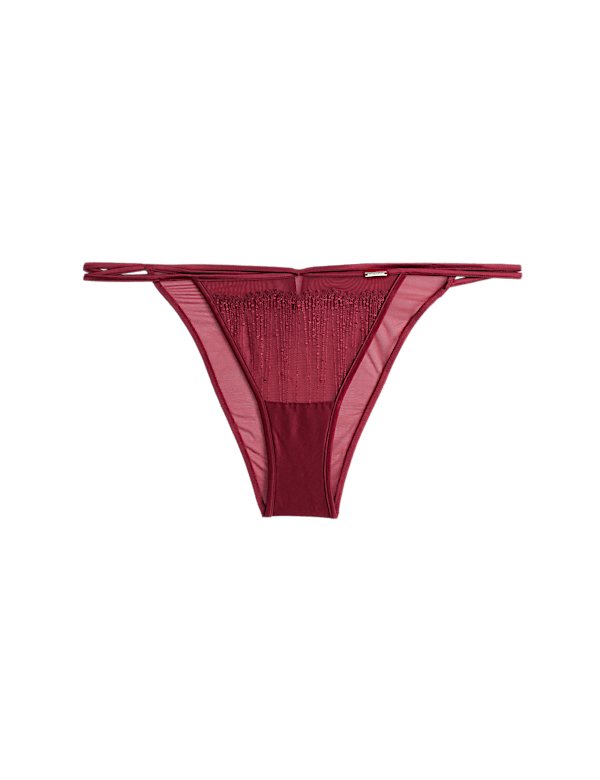 Florence Embroidery Tanga Brazilian Knickers