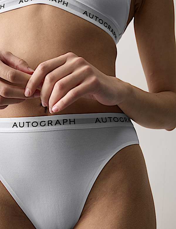 Lille Supima&trade; Cotton High Waisted High Leg Knickers - BG