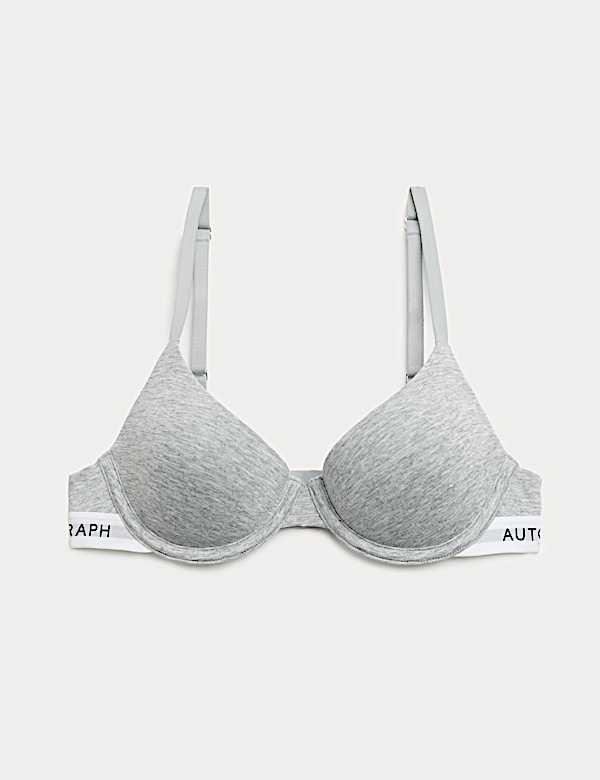 חזיית Lille מבד עשיר בכותנה עם חצי קאפ וברזלים (מידות A-&rlm;E) - IL