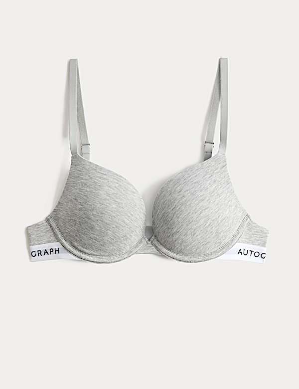 Lille Cotton Rich Wired Push-Up Plunge Bra (A-E) - CH