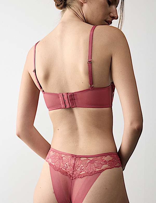 Savannah Lace Wired Longline Balcony Bra A-E - CZ