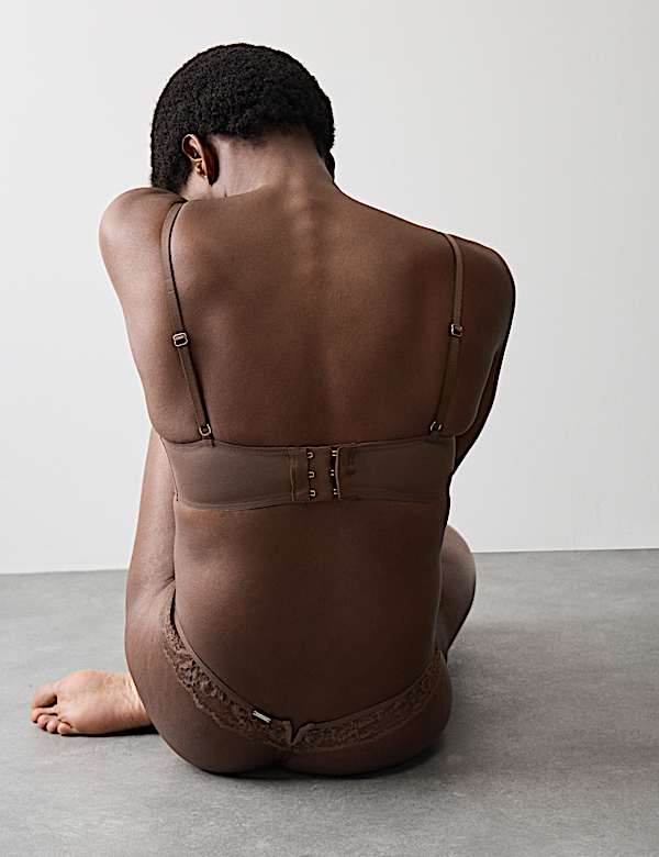 Savannah Lace Wired Longline Balcony Bra (A-E) - CN