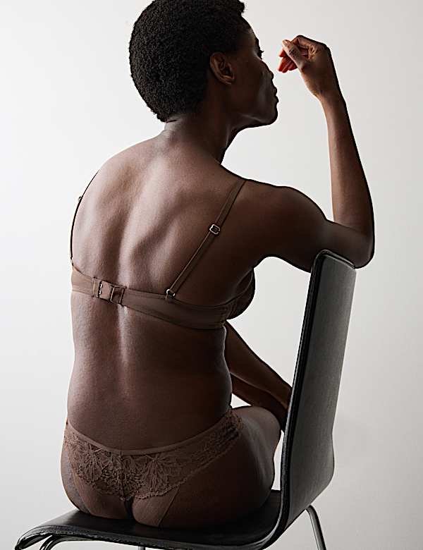 Savannah Lace Wired Plunge Bra (A-E) - FR