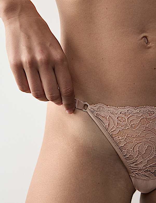 Lace with Silk Tanga Thong - JO