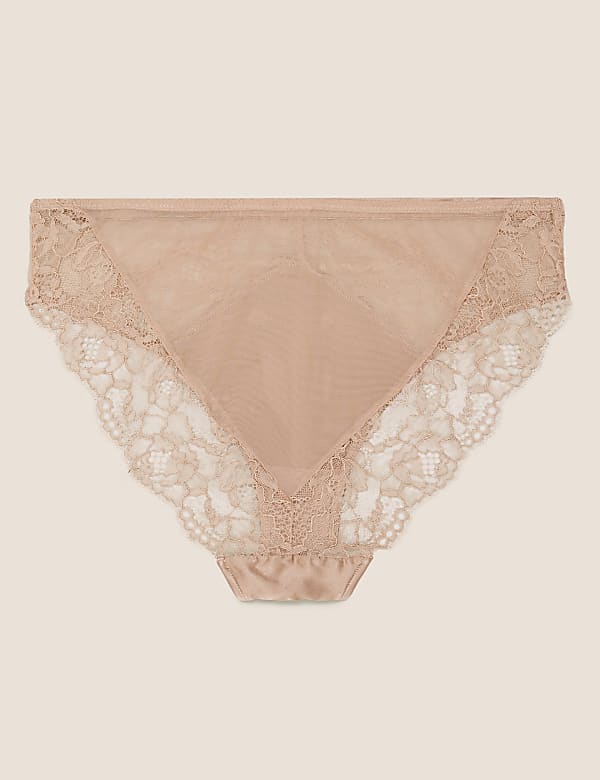 Silk & Lace High Leg Knickers