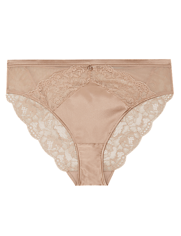 Silk & Lace High Leg Knickers