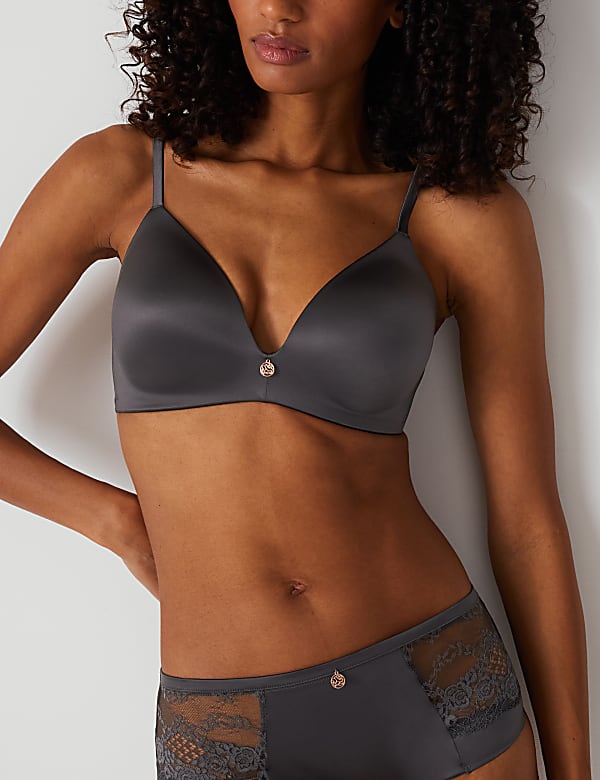 Smoothing Padded Plunge Bra A-E - GR