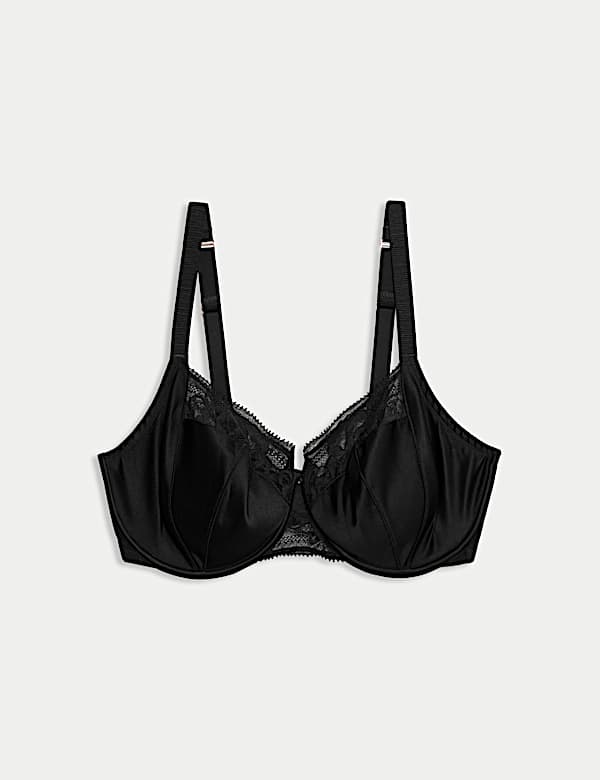 Silk & Lace Wired Balcony Bra (F-H) - CY