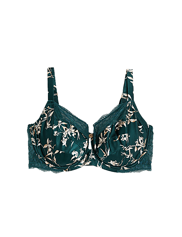 Cassia Silk & Lace Wired Balcony Bra F-H