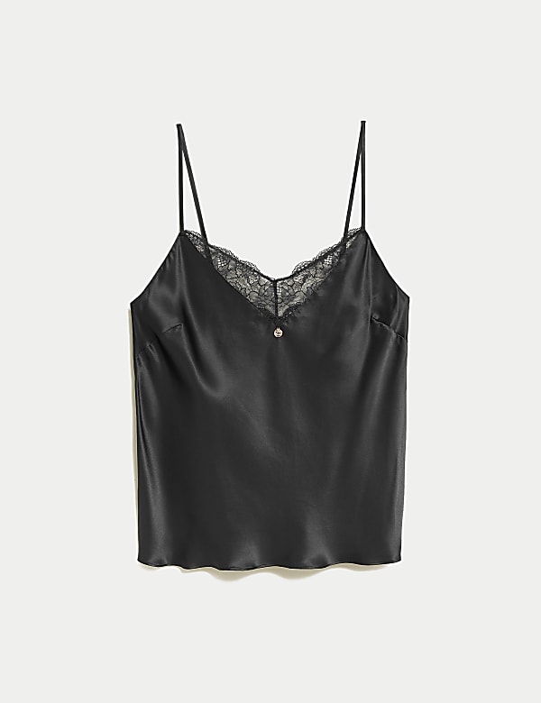 Silk & Lace Trim Camisole - AU