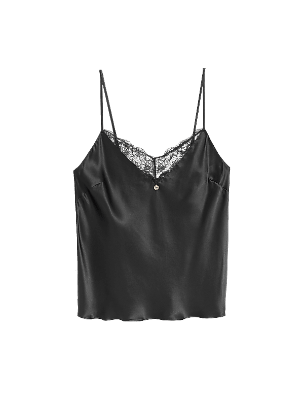 Silk & Lace Trim Camisole