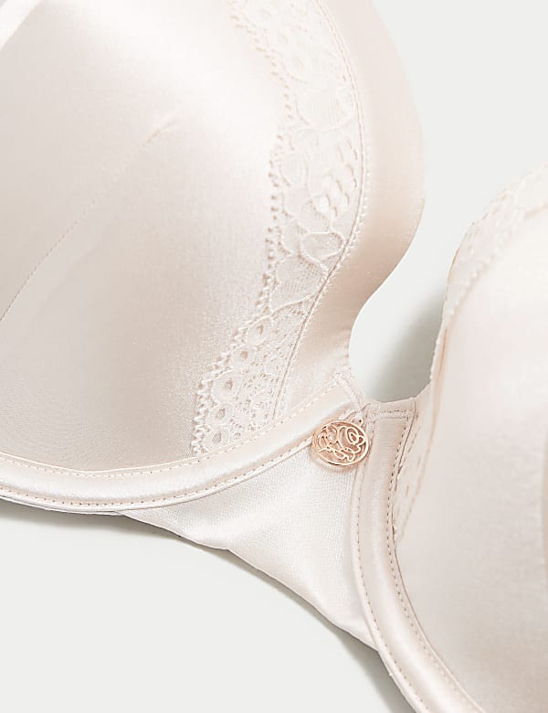 Silk & Lace Wired Balcony Bra