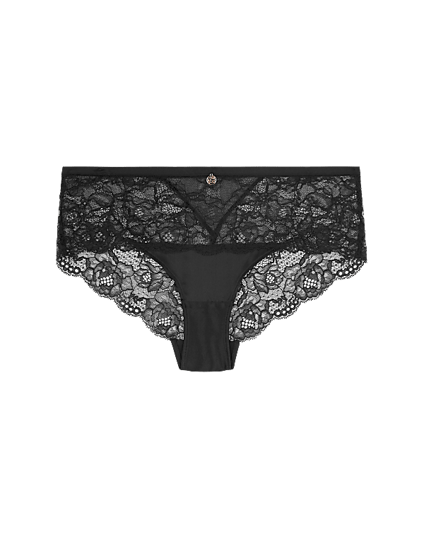 Lace Shorts With Silk