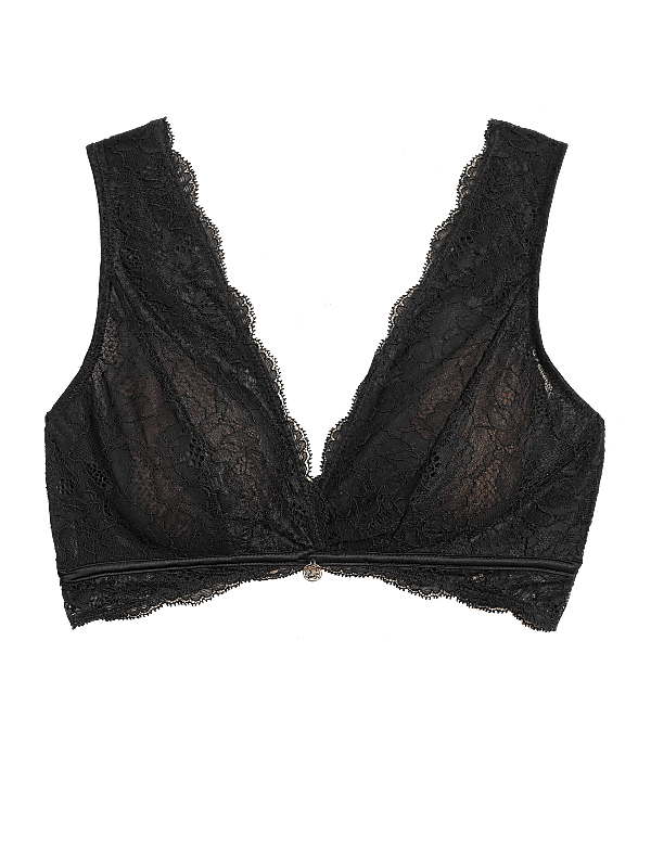 Silk & Lace Plunge Bralette