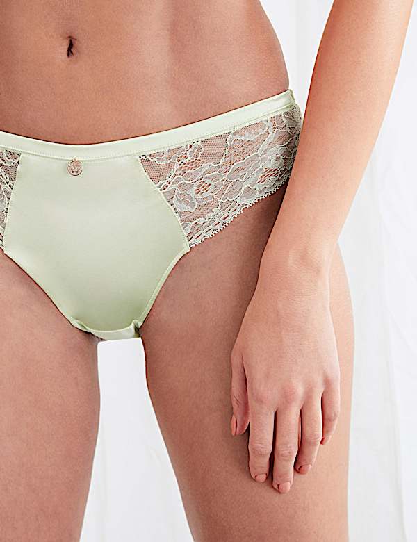Silk & Lace Brazilian Knickers