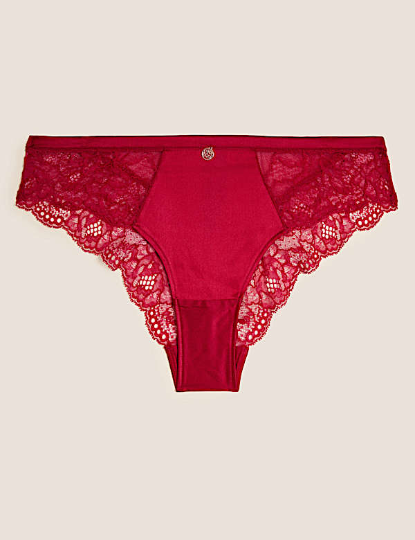 Silk & Lace Brazilian Knickers - LU