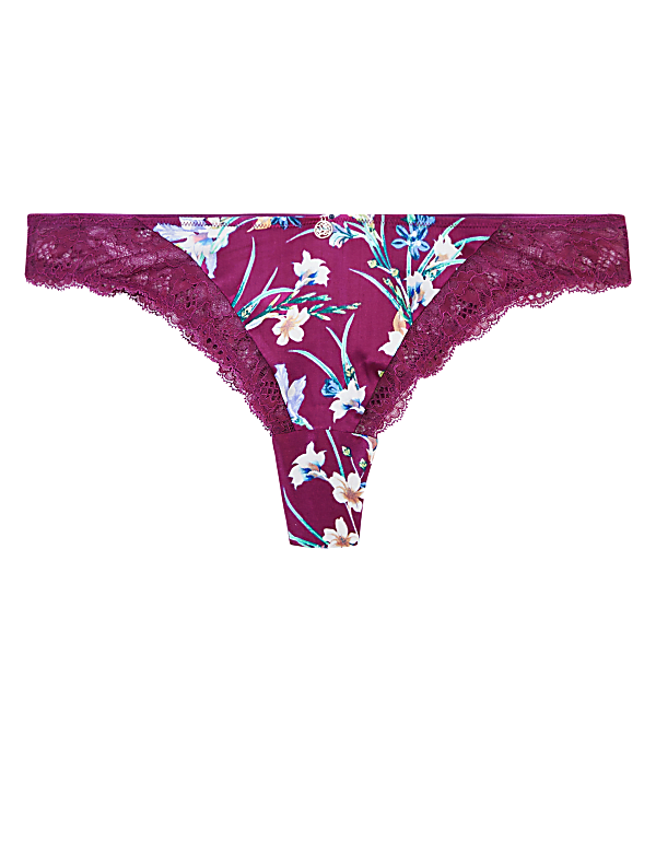 Silk & Lace Exotic Floral Miami Knickers