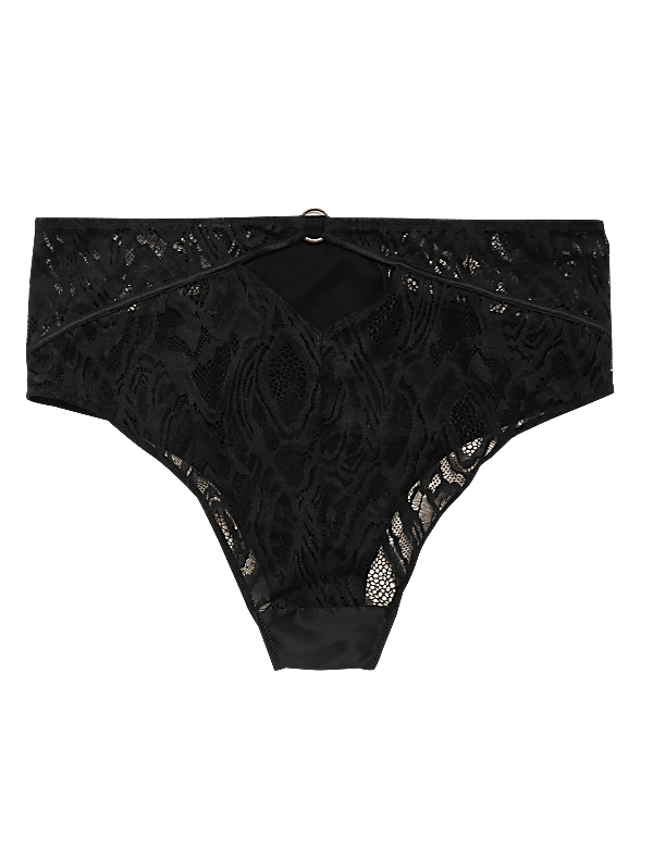 Satin High Waisted Brazilian Knickers
