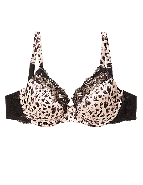 Silk Animal Print Full Cup Bra A-E