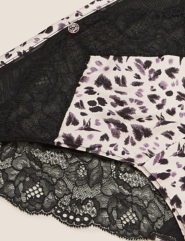 Silk & Lace High Leg Knickers