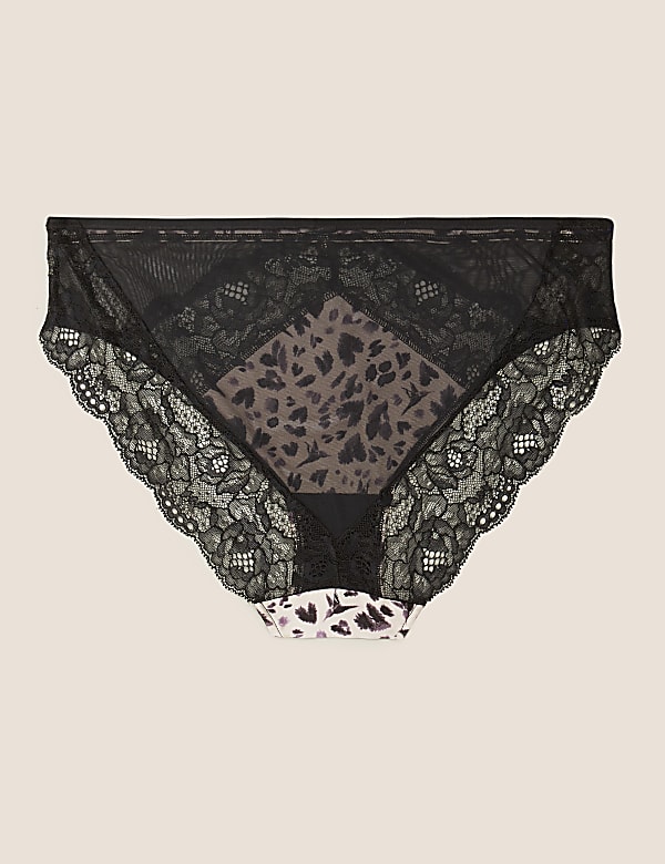 Silk & Lace High Leg Knickers
