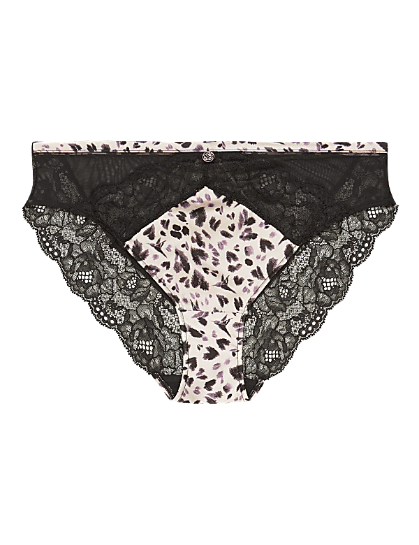 Silk & Lace High Leg Knickers