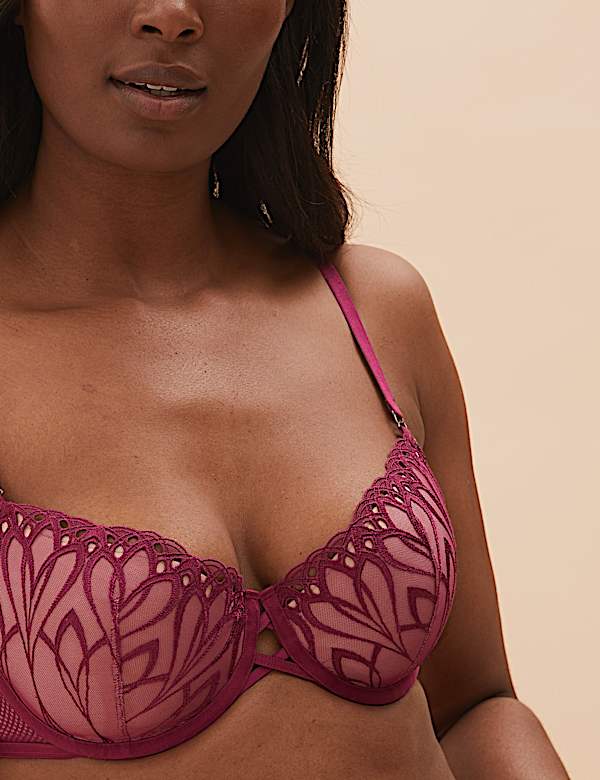 Nouveau Embroidered Padded Balcony Bra