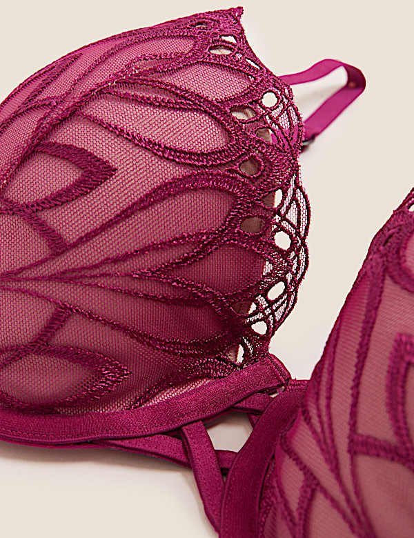 Nouveau Embroidered Padded Balcony Bra