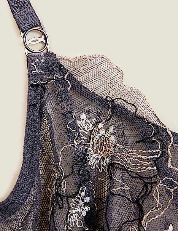 Allure Embroidered Wired Balcony Bra